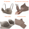 Plain Wireless Push-Up Bra Features