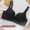 Plain Wireless PushUp Bra Black