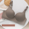 Plain Wireless PushUp Bra Dark Grey